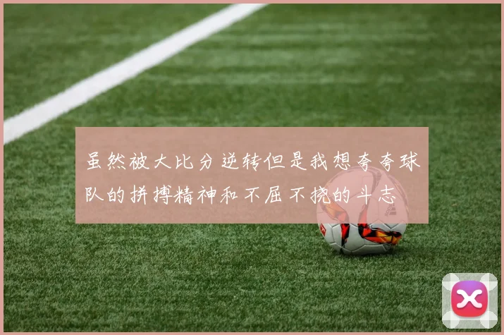 虽然被大比分逆转但是我想夸夸球队的拼搏精神和不屈不挠的斗志